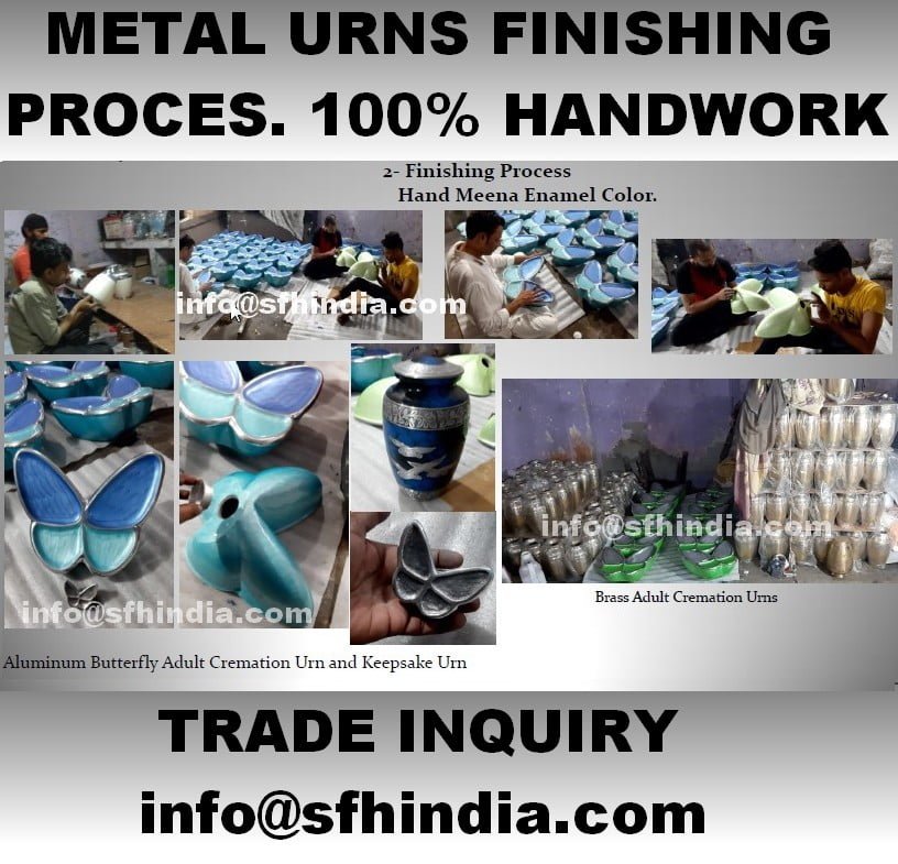 finishing process-cremation urns