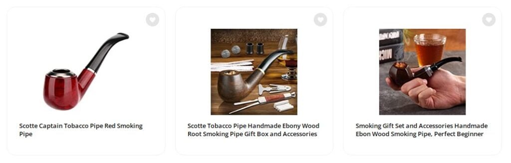 Ebon Wood Smoking Pipe